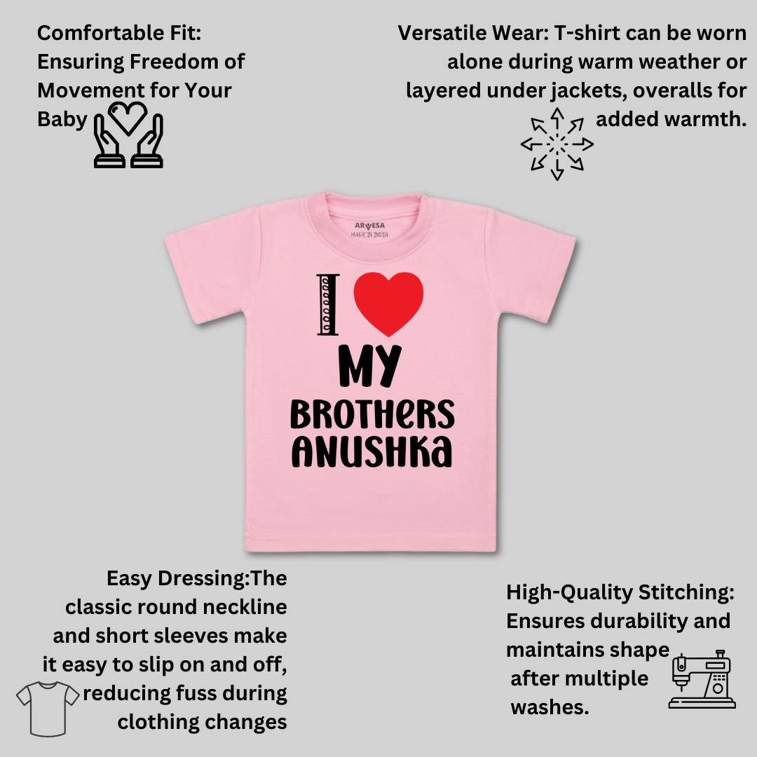 Arvesa I love My Brother Baby Boy & Girl Dress