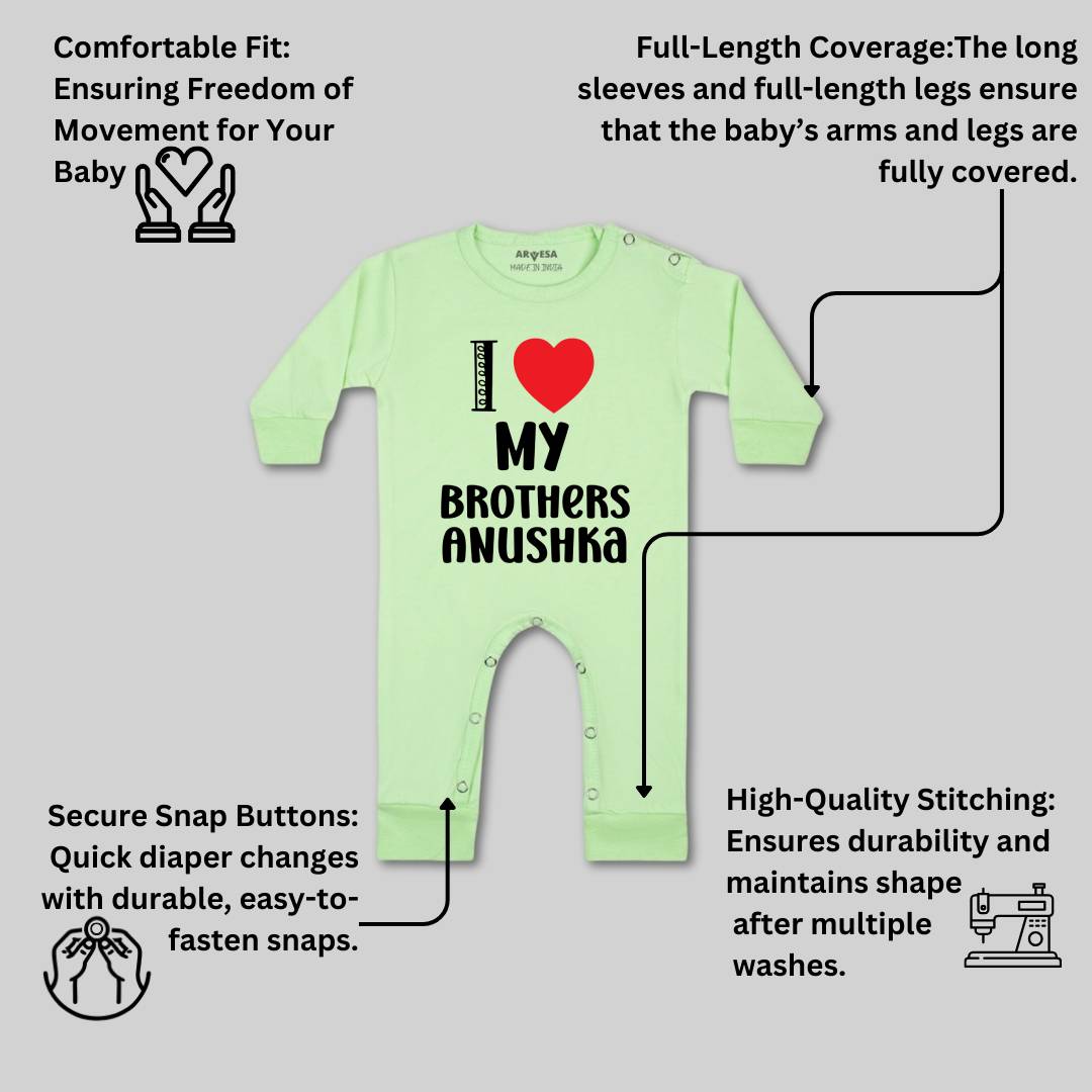 Arvesa I love My Brother Baby Boy & Girl Dress