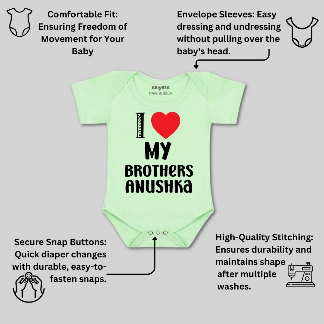 Arvesa I love My Brother Baby Boy & Girl Dress