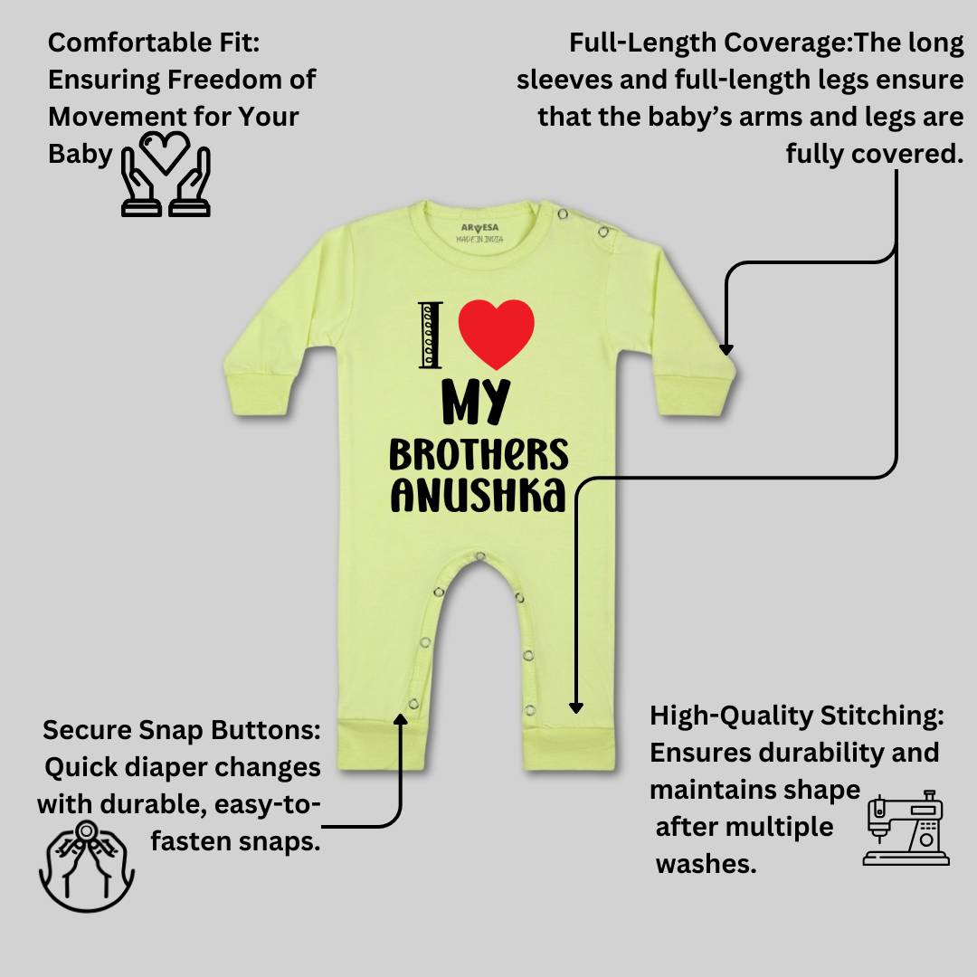 Arvesa I love My Brother Baby Boy & Girl Dress