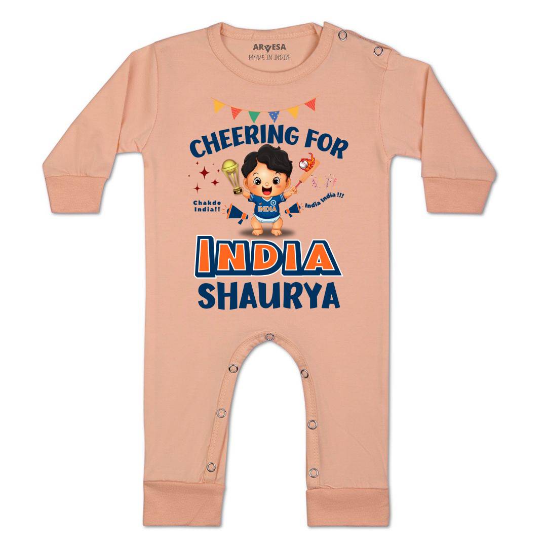Arvesa Cheering For India Baby Boy & Girl Dress