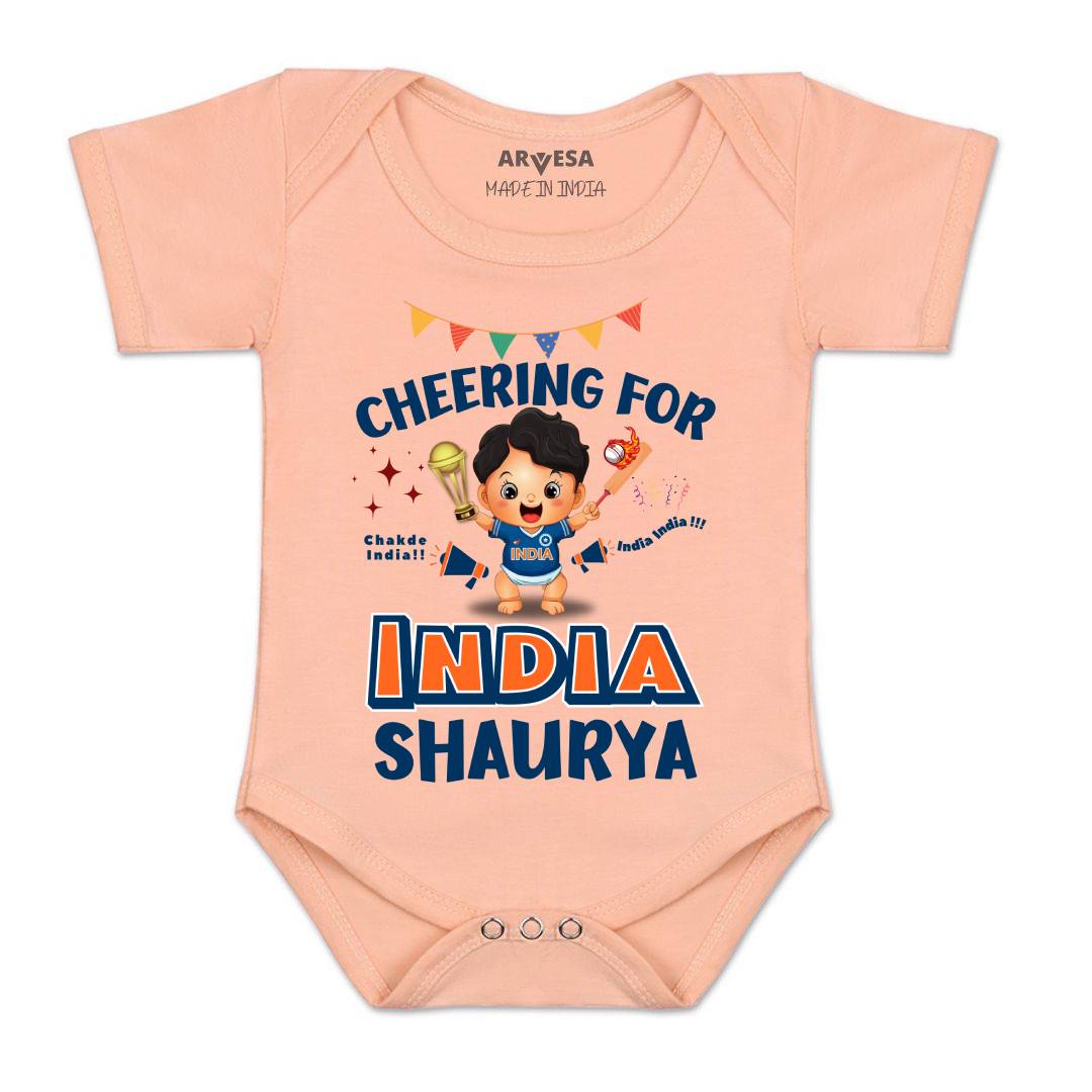 Arvesa Cheering For India Baby Boy & Girl Dress