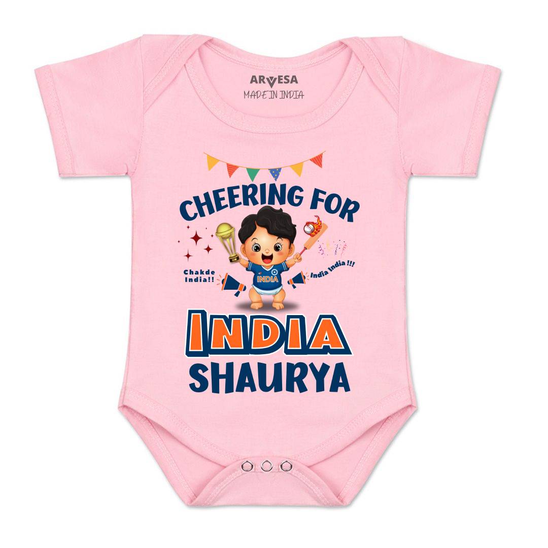 Arvesa Cheering For India Baby Boy & Girl Dress
