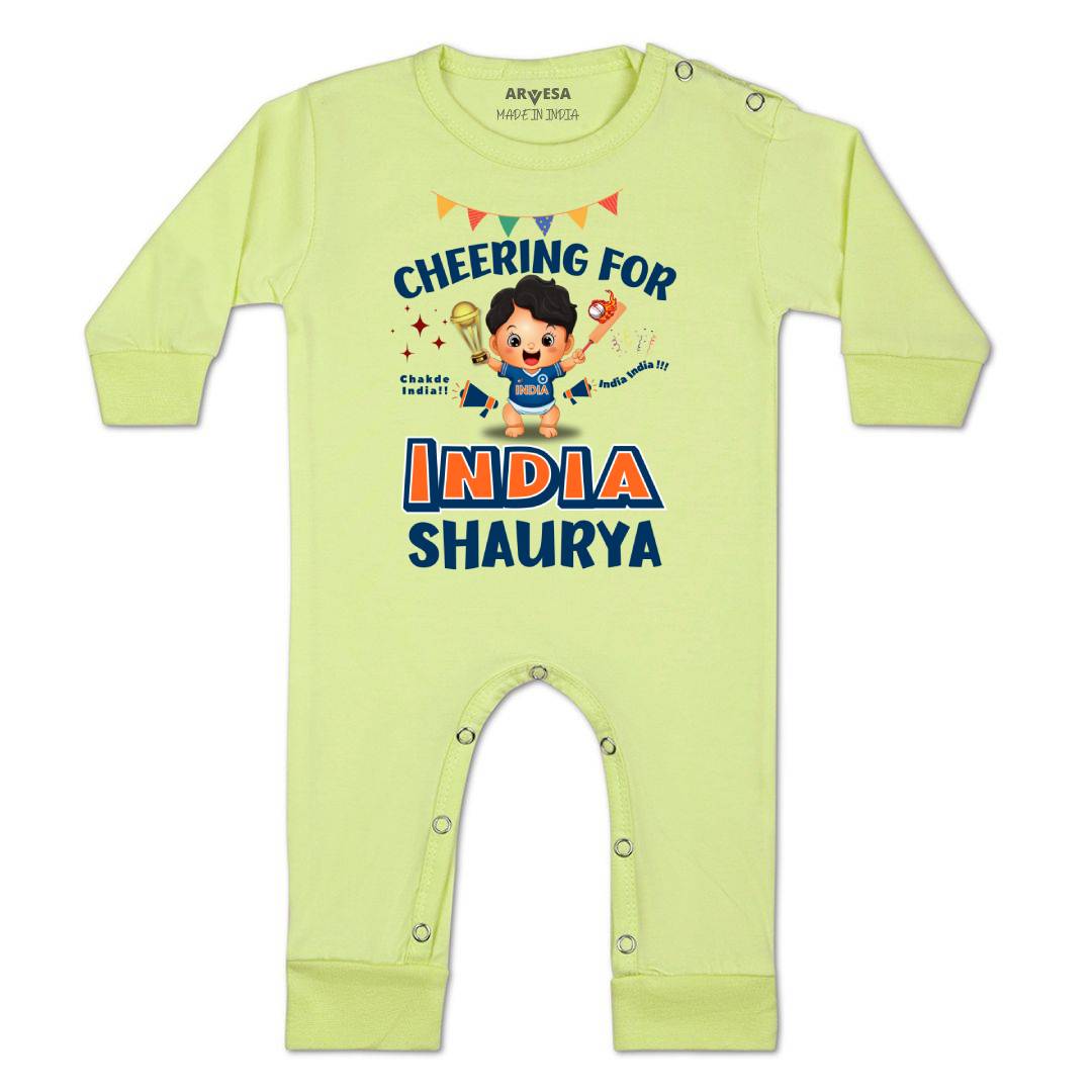 Arvesa Cheering For India Baby Boy & Girl Dress