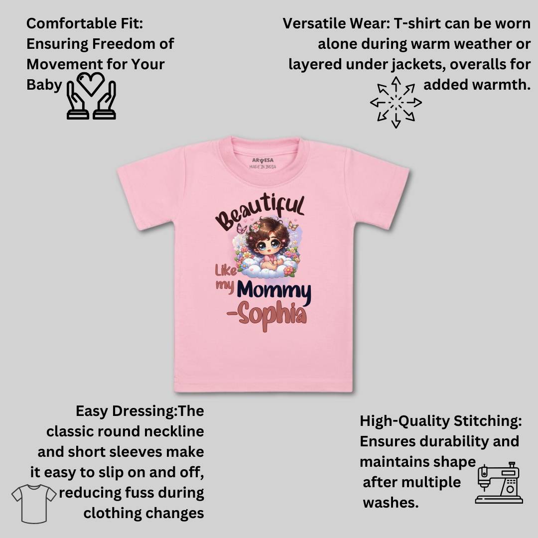 Arvesa Beautiful Like My Mommy Baby Boy & Girl Dress