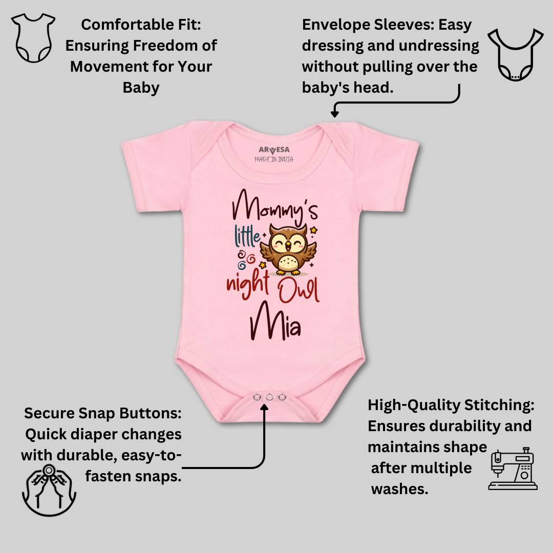 Arvesa Mommy Little Night Owl Baby Boy & Girl Dress