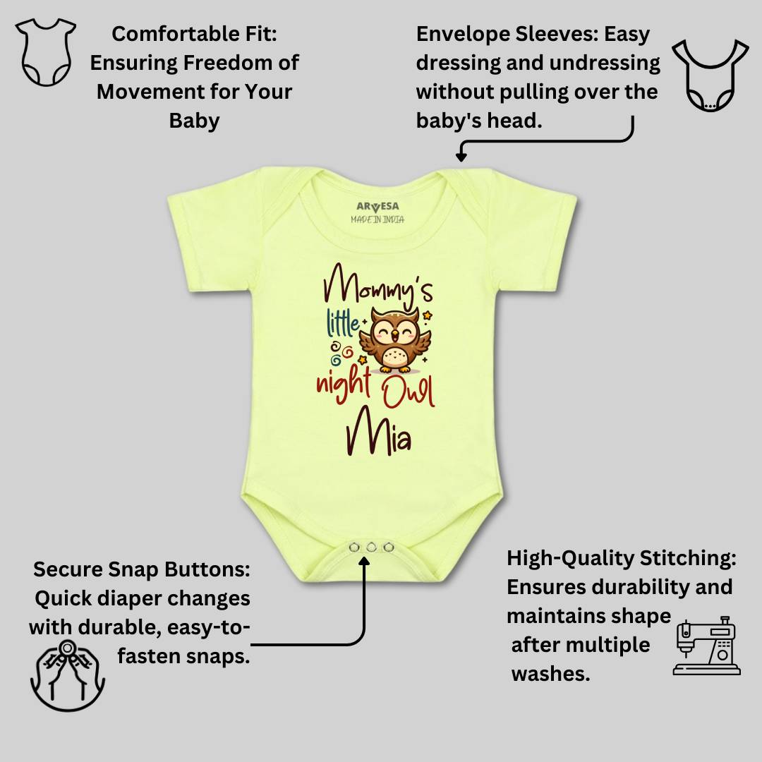 Arvesa Mommy Little Night Owl Baby Boy & Girl Dress