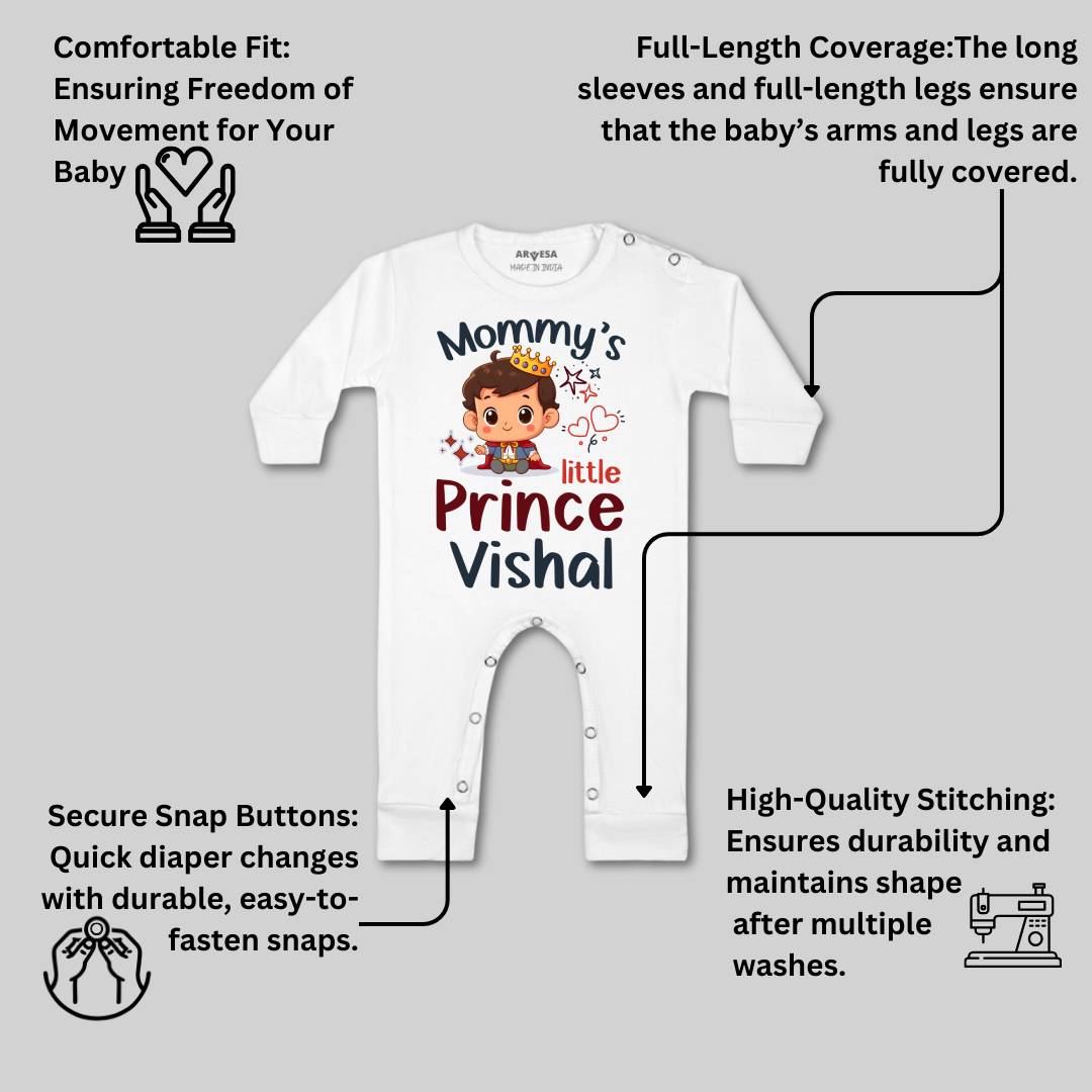 Arvesa Mommy Little Prince Baby Boy & Girl Dress