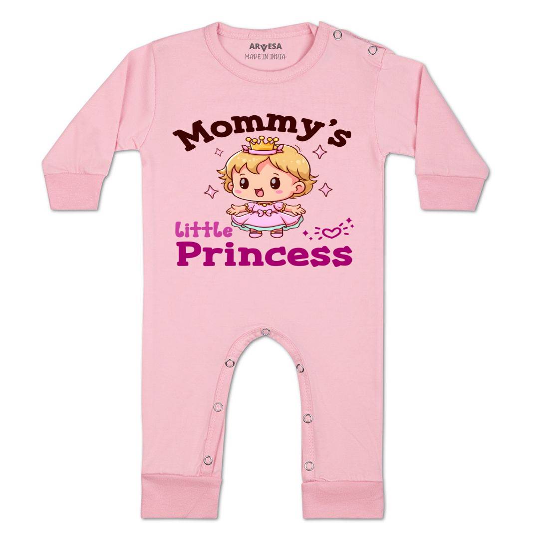 Arvesa Mommy Little Prince Design-1467 White 0-3 Months Jumpsuit for Baby Boy & Girl dress .