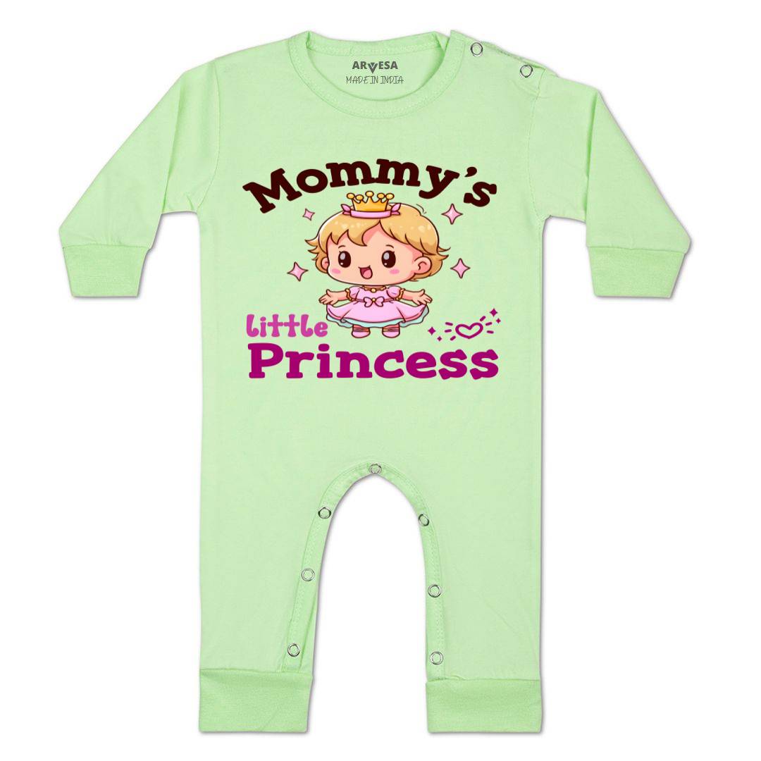 Arvesa Mommy Little Prince Design-1467 White 0-3 Months Jumpsuit for Baby Boy & Girl dress .