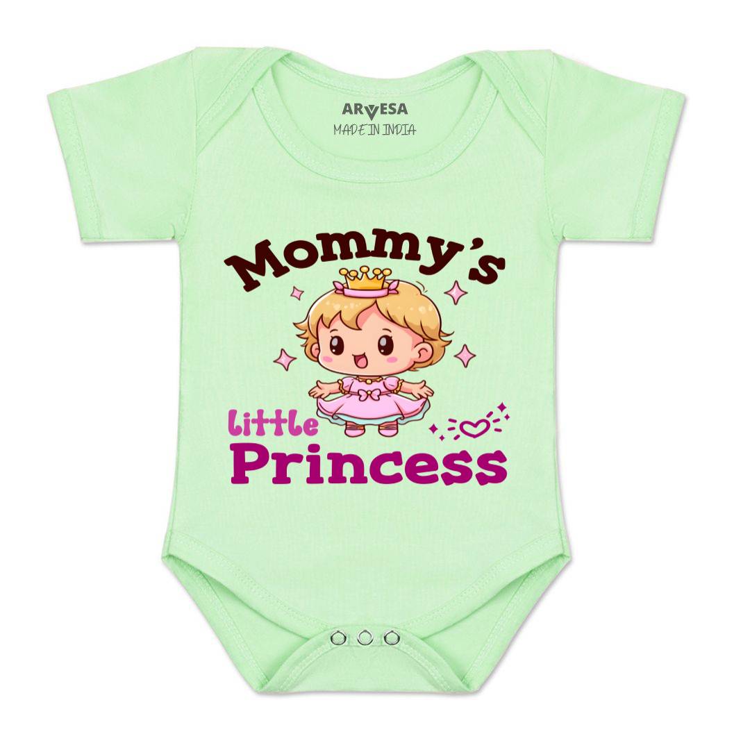 Arvesa Mommy Little Prince Design-1467 White 0-3 Months Jumpsuit for Baby Boy & Girl dress .