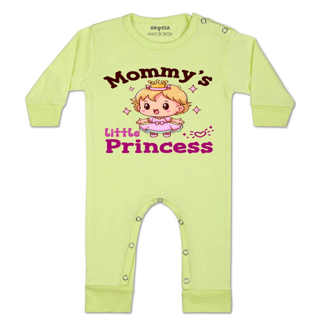 Arvesa Mommy Little Prince Design-1467 White 0-3 Months Jumpsuit for Baby Boy & Girl dress .