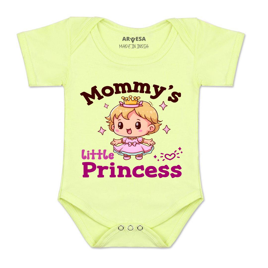 Arvesa Mommy Little Prince Design-1467 White 0-3 Months Jumpsuit for Baby Boy & Girl dress .
