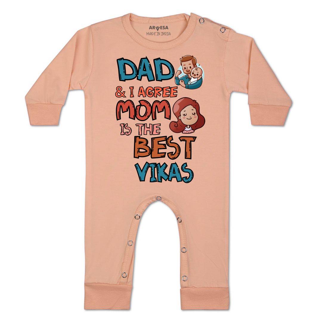 Arvesa Daddy & I Agree Mommy Is Best Baby Boy & Girl Dress