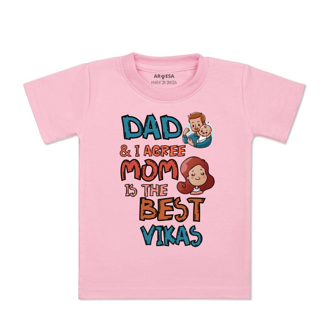 Arvesa Daddy & I Agree Mommy Is Best Baby Boy & Girl Dress