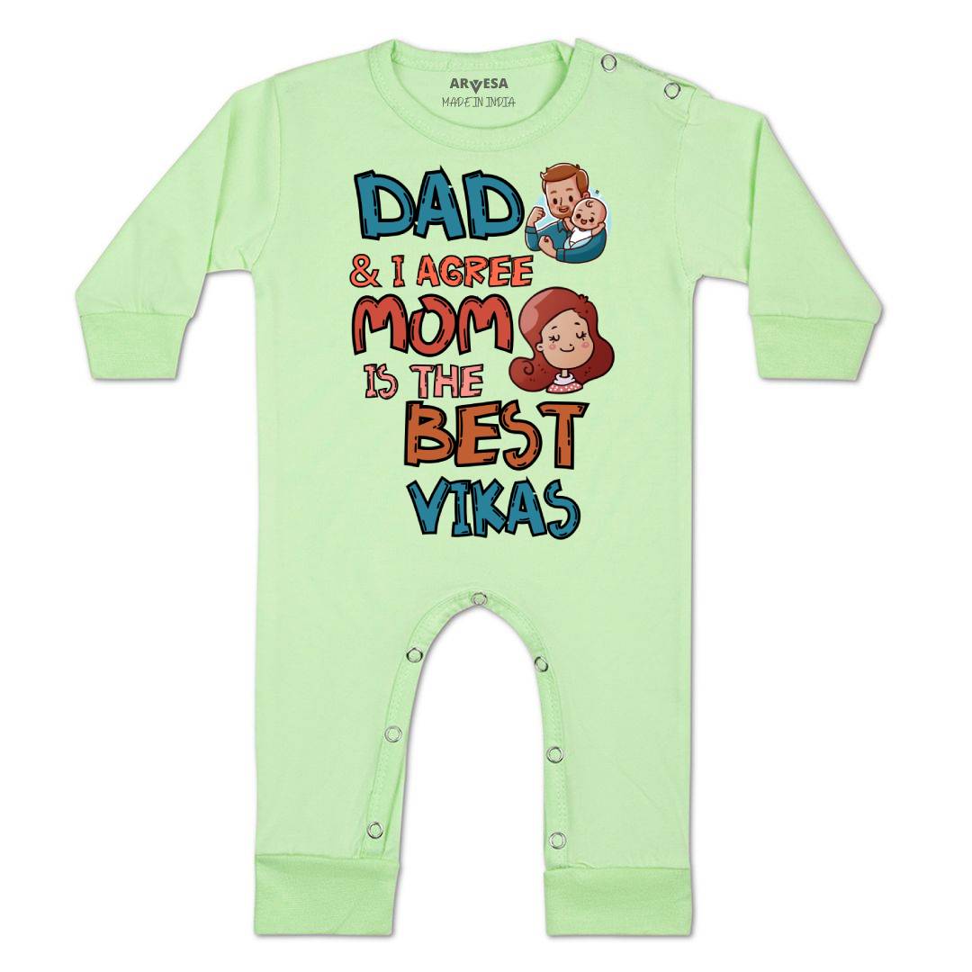 Arvesa Daddy & I Agree Mommy Is Best Baby Boy & Girl Dress