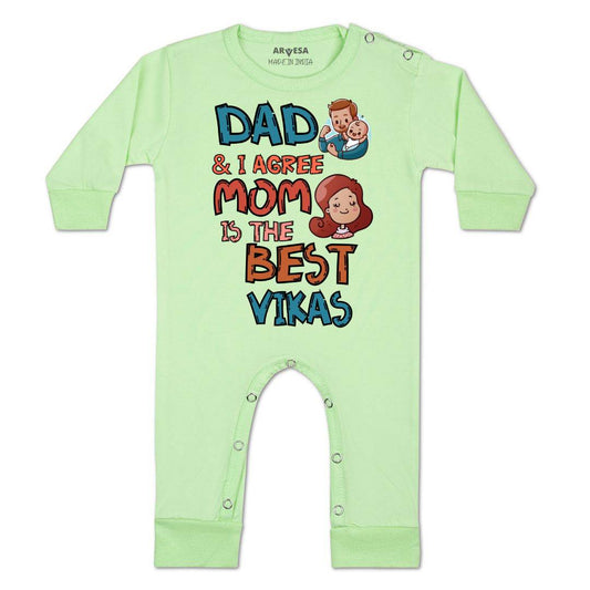 Arvesa Daddy & I Agree Mommy Is Best Baby Boy & Girl Dress