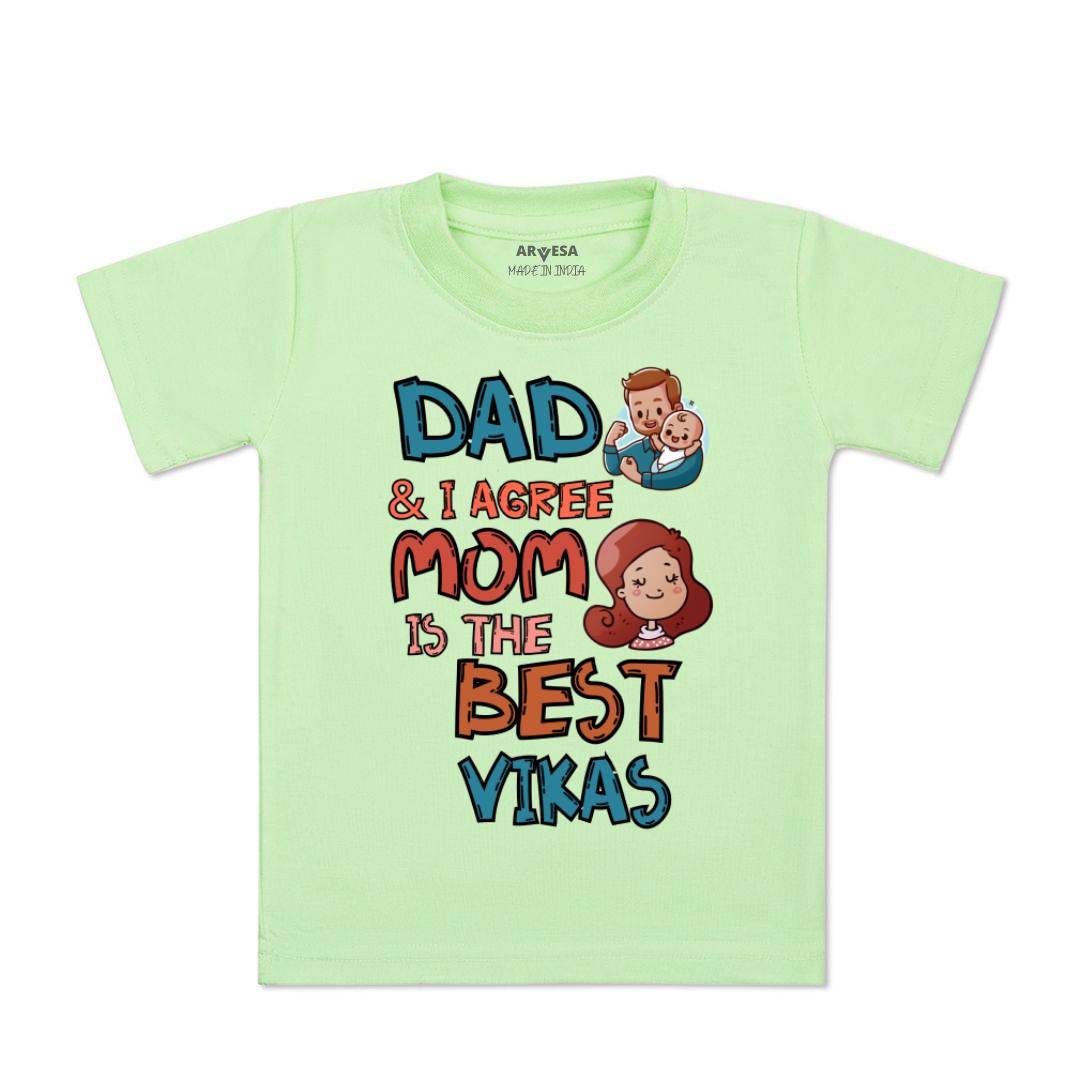 Arvesa Daddy & I Agree Mommy Is Best Baby Boy & Girl Dress