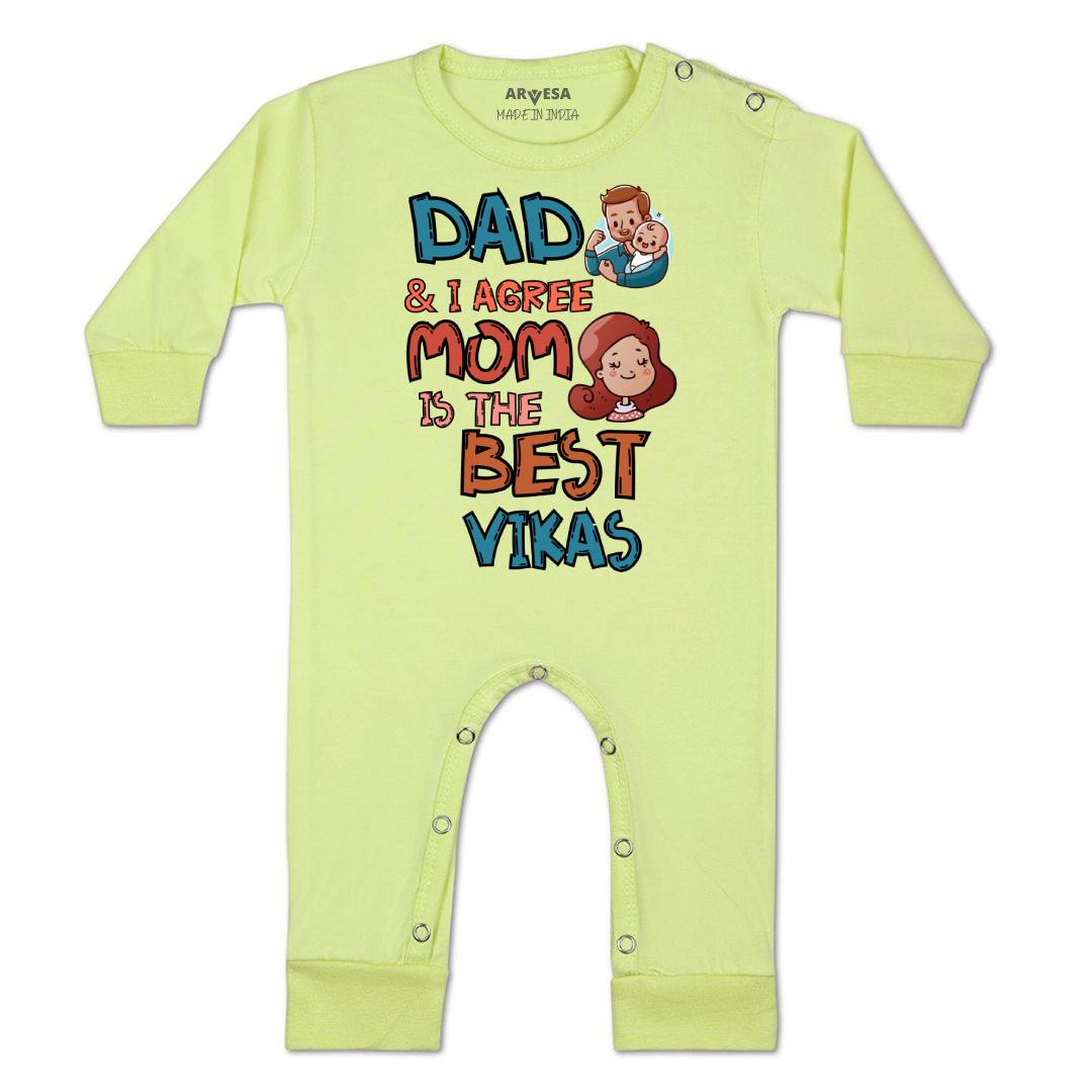Arvesa Daddy & I Agree Mommy Is Best Baby Boy & Girl Dress
