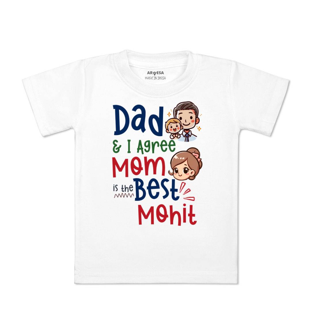 Arvesa Daddy & I Agree Mommy Is Best Baby Boy & Girl Dress