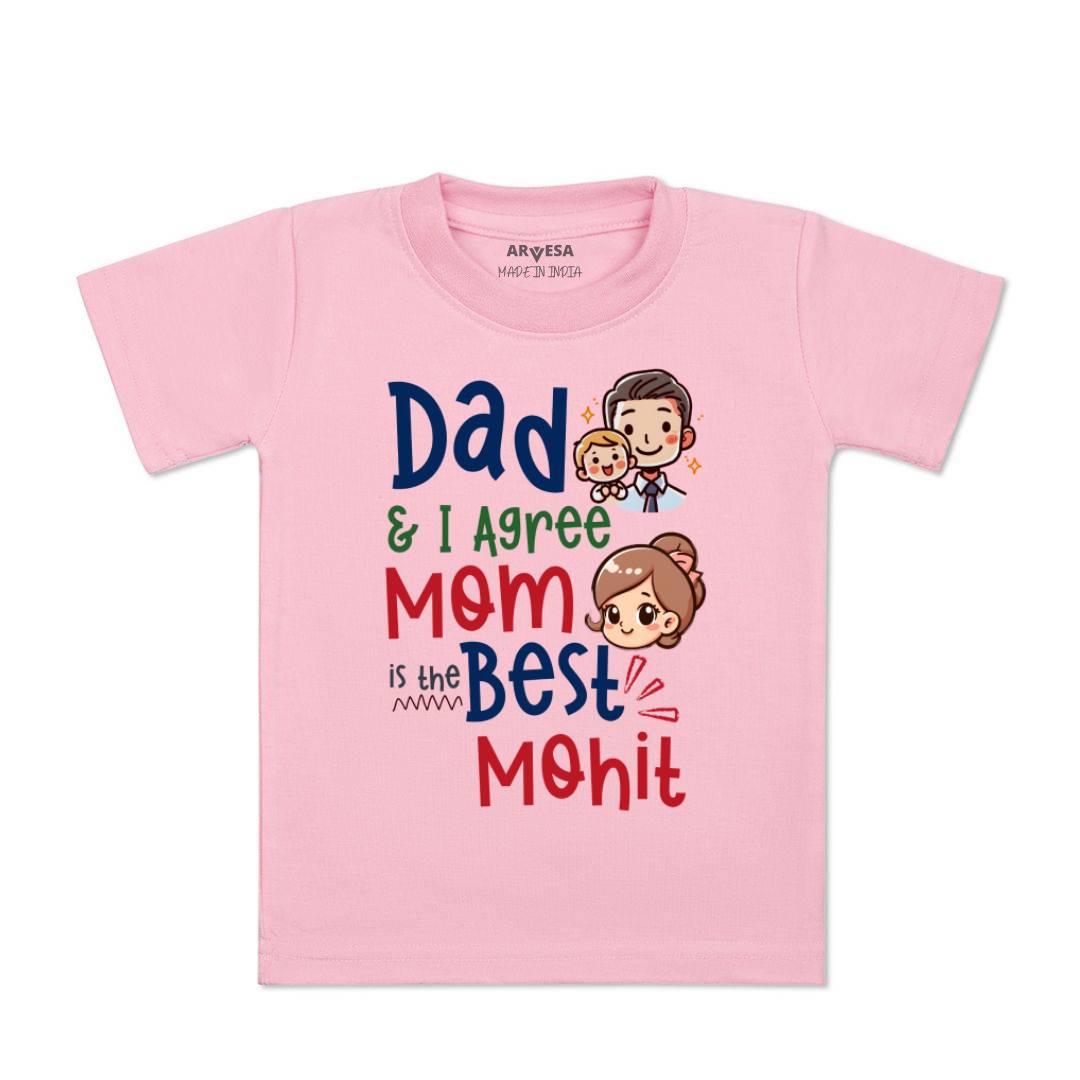 Arvesa Daddy & I Agree Mommy Is Best Baby Boy & Girl Dress