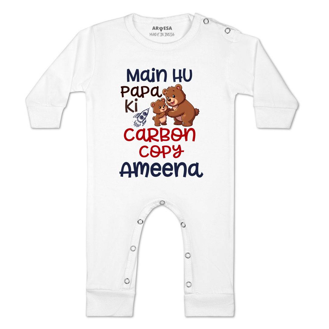 Arvesa Mai Hu Papa Ki Carbon Copy Baby Boy & Girl Dress