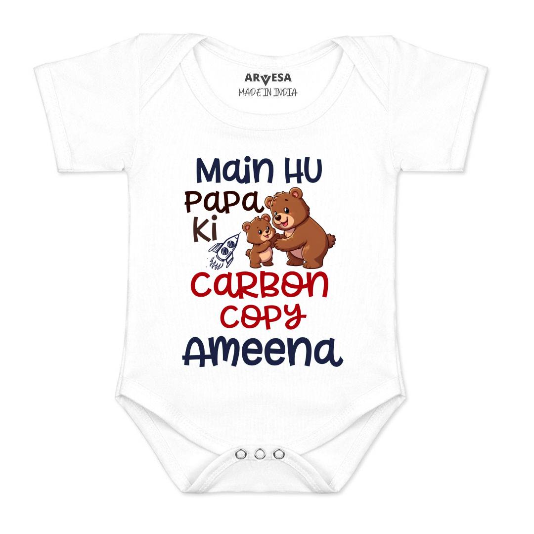 Arvesa Mai Hu Papa Ki Carbon Copy Baby Boy & Girl Dress