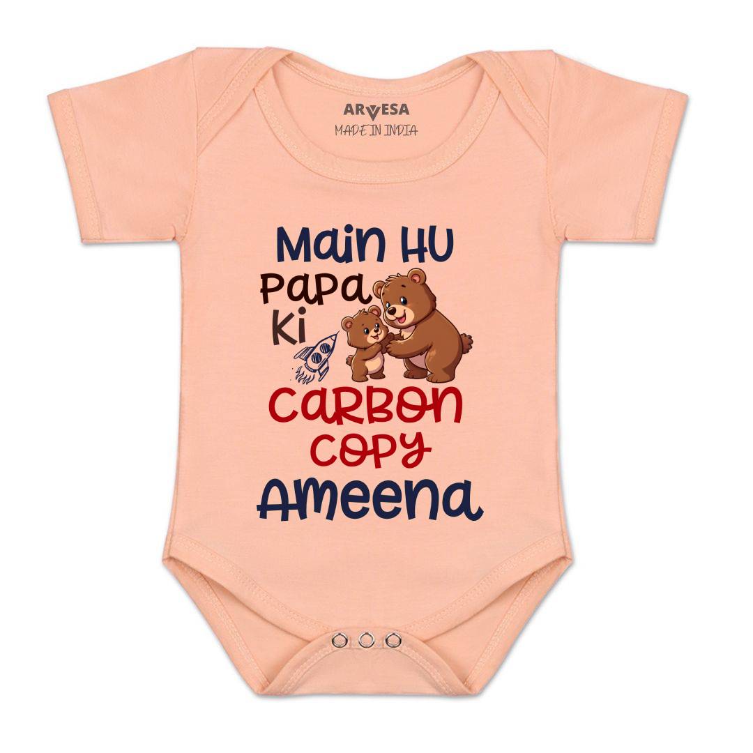 Arvesa Mai Hu Papa Ki Carbon Copy Baby Boy & Girl Dress