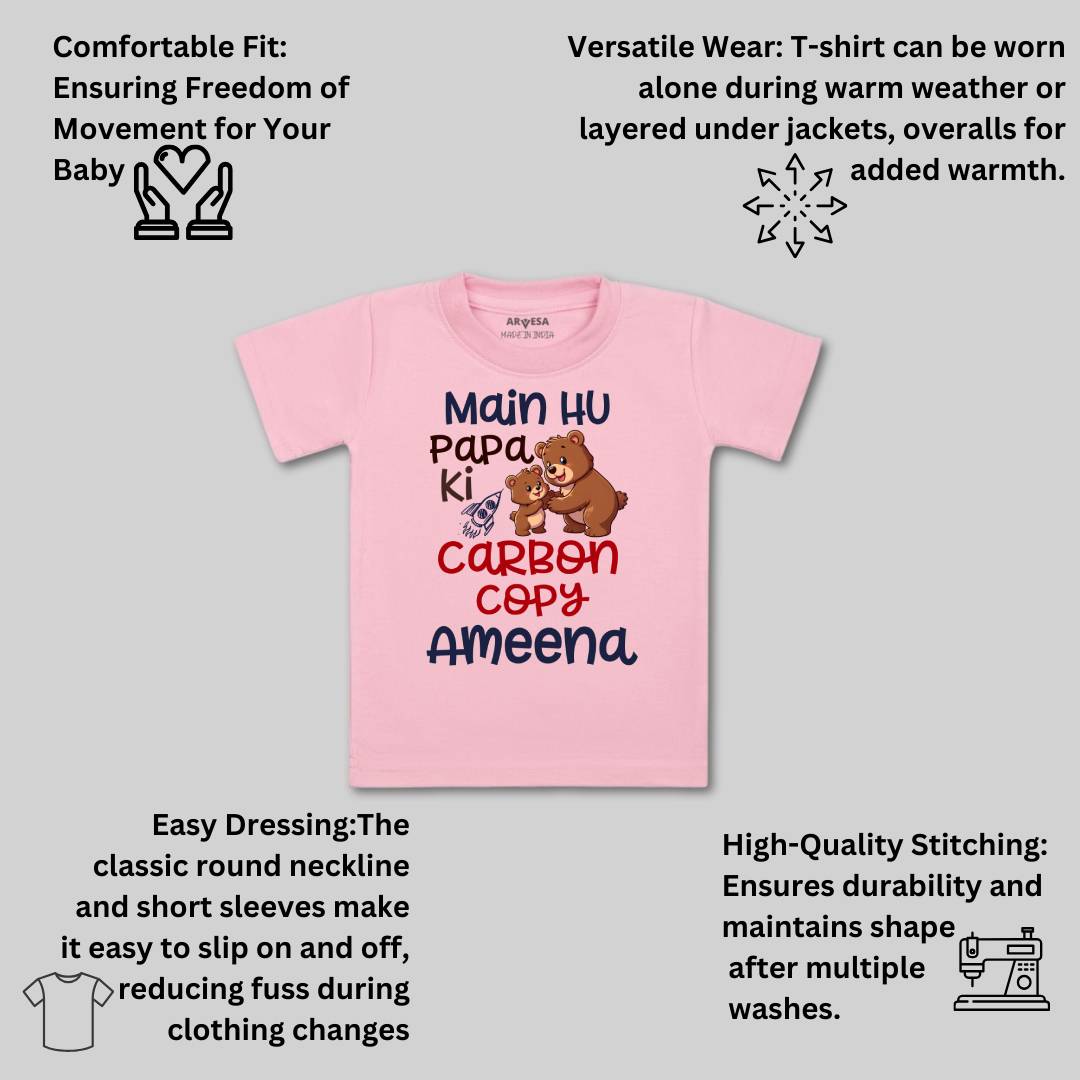 Arvesa Mai Hu Papa Ki Carbon Copy Baby Boy & Girl Dress