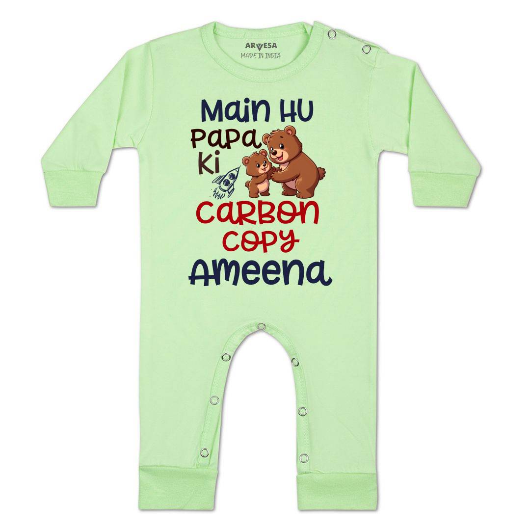 Arvesa Mai Hu Papa Ki Carbon Copy Baby Boy & Girl Dress