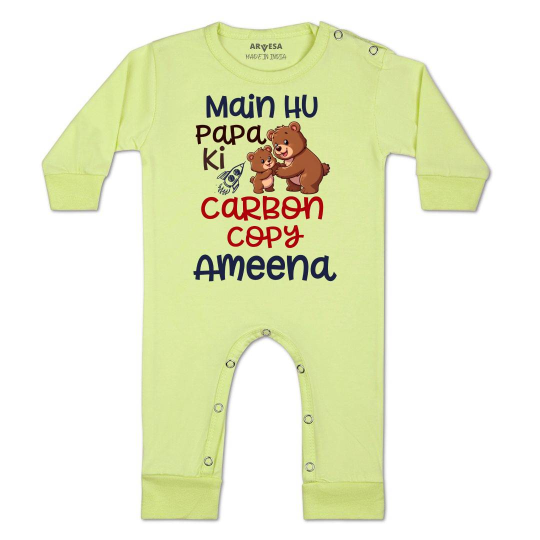 Arvesa Mai Hu Papa Ki Carbon Copy Baby Boy & Girl Dress