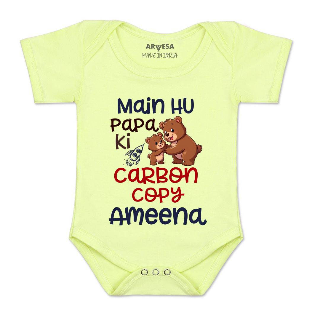 Arvesa Mai Hu Papa Ki Carbon Copy Baby Boy & Girl Dress