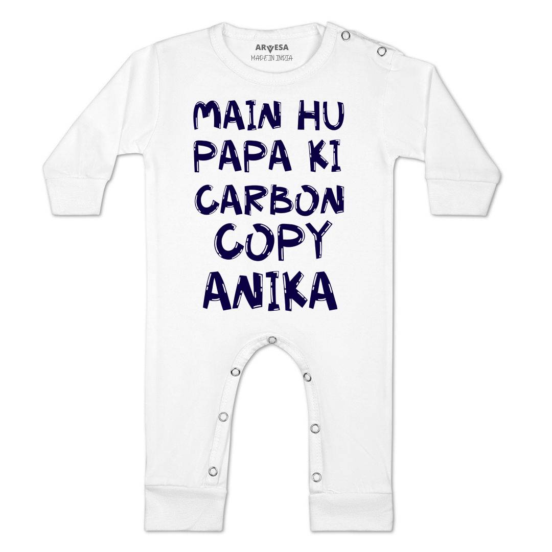 Arvesa Mai Hu Papa Ki Carbon Copy Baby Boy & Girl Dress