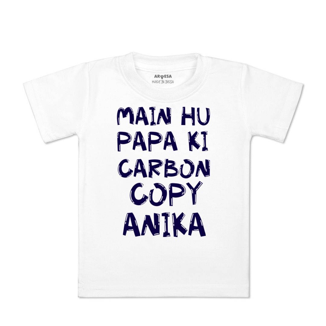 Arvesa Mai Hu Papa Ki Carbon Copy Baby Boy & Girl Dress