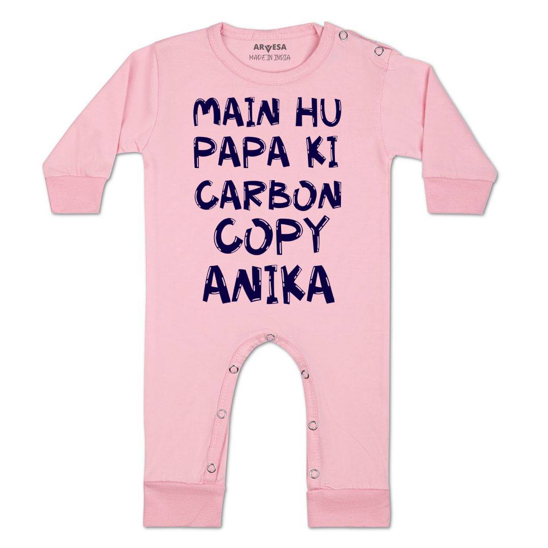 Arvesa Mai Hu Papa Ki Carbon Copy Baby Boy & Girl Dress