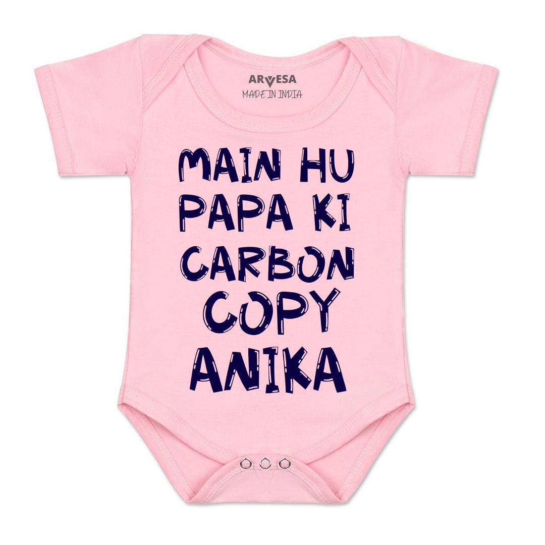 Arvesa Mai Hu Papa Ki Carbon Copy Baby Boy & Girl Dress