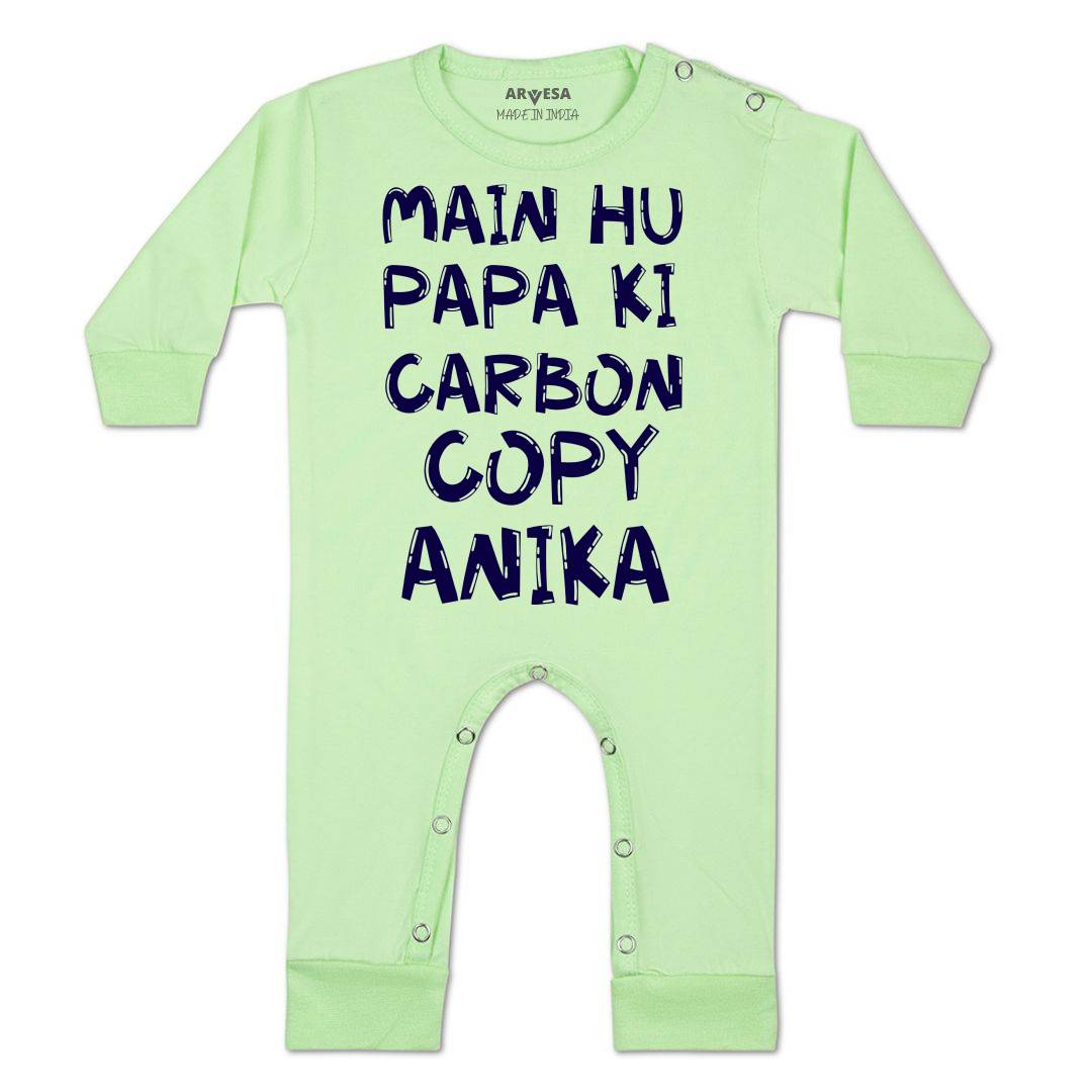 Arvesa Mai Hu Papa Ki Carbon Copy Baby Boy & Girl Dress