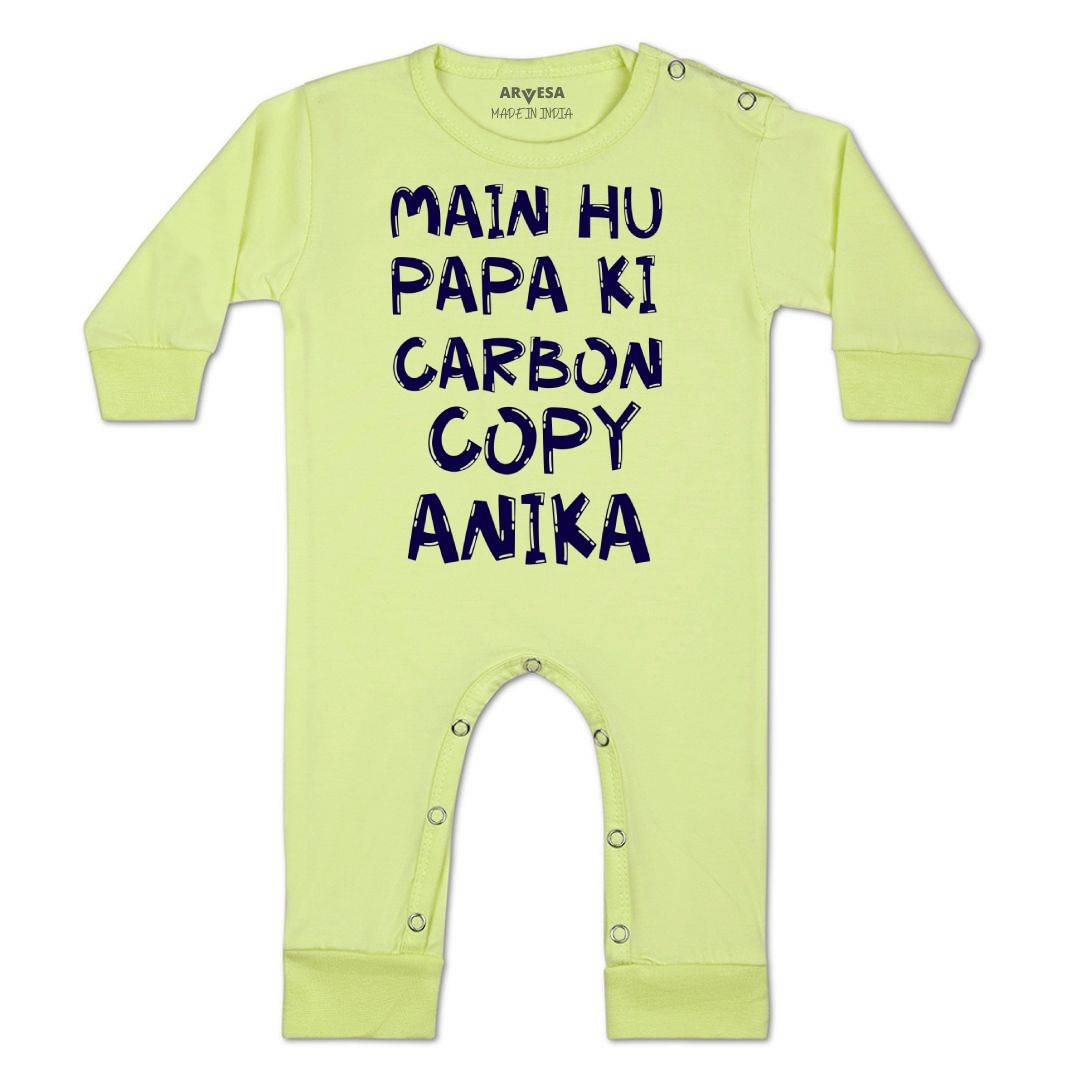 Arvesa Mai Hu Papa Ki Carbon Copy Baby Boy & Girl Dress