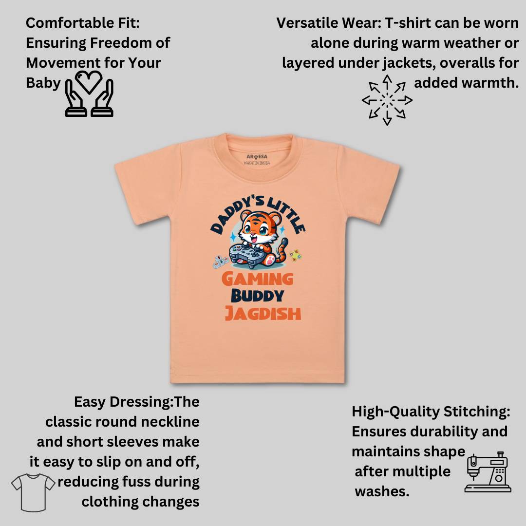 Arvesa Daddy Little Gaming Buddy Baby Boy & Girl Dress