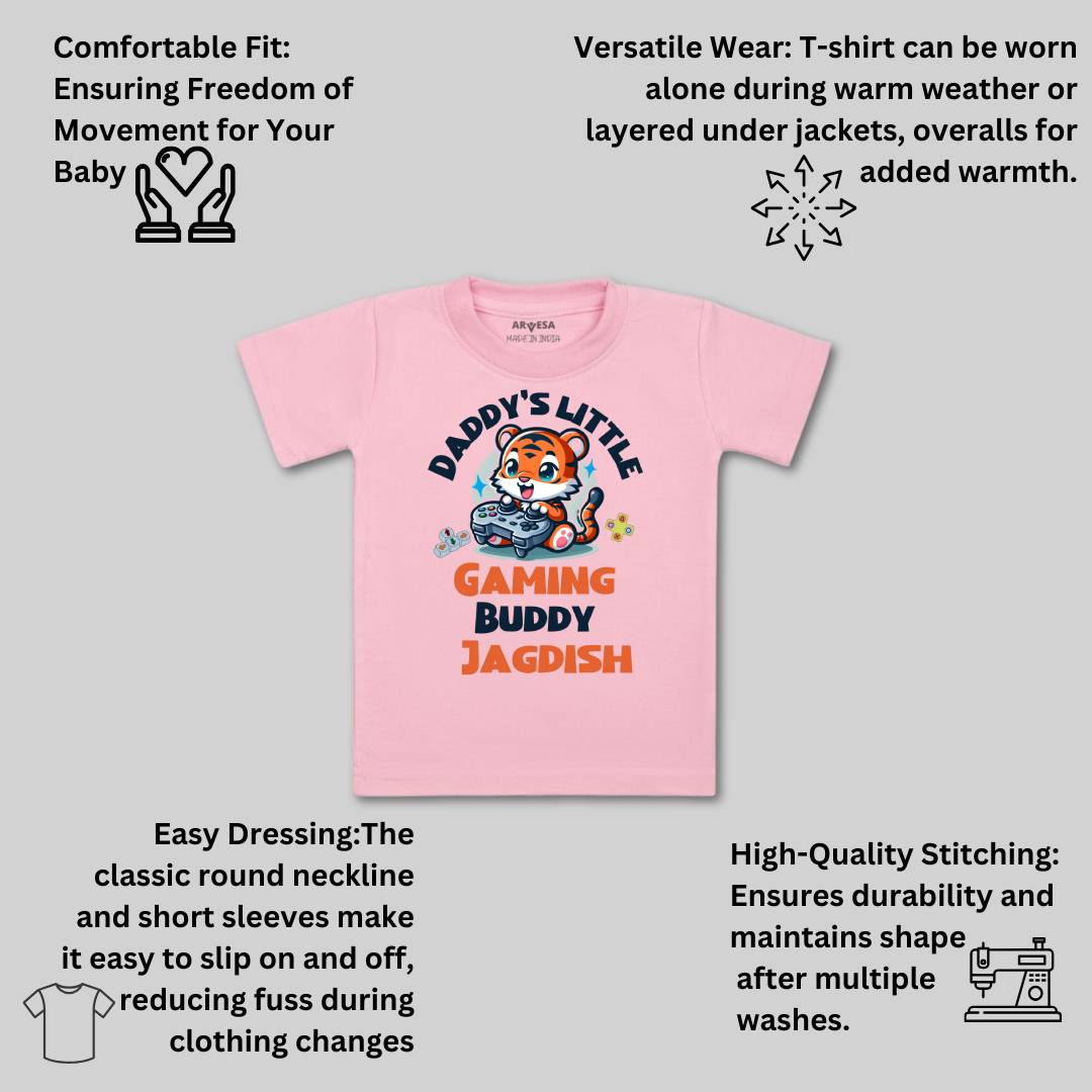 Arvesa Daddy Little Gaming Buddy Baby Boy & Girl Dress
