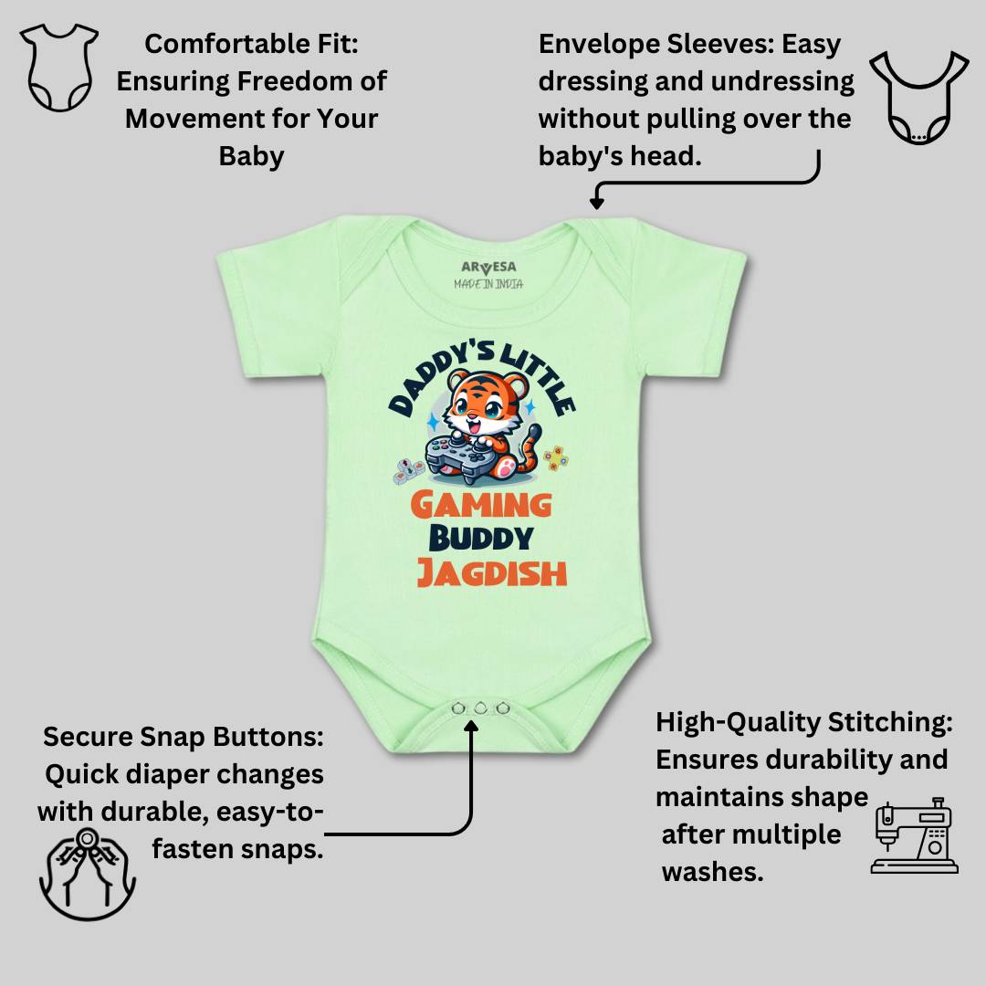 Arvesa Daddy Little Gaming Buddy Baby Boy & Girl Dress
