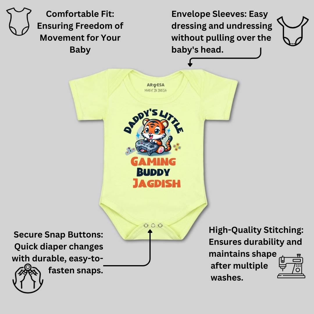 Arvesa Daddy Little Gaming Buddy Baby Boy & Girl Dress