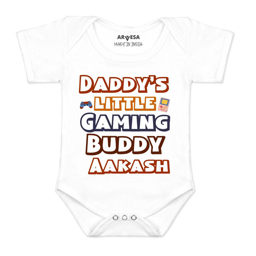 Arvesa Daddy Little Gaming Buddy Baby Boy & Girl Dress