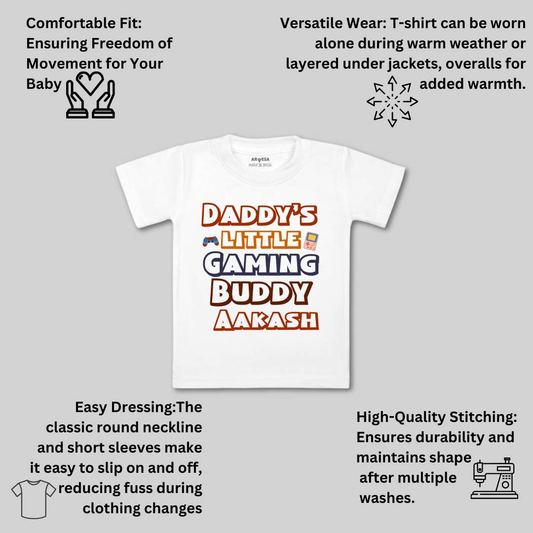 Arvesa Daddy Little Gaming Buddy Baby Boy & Girl Dress