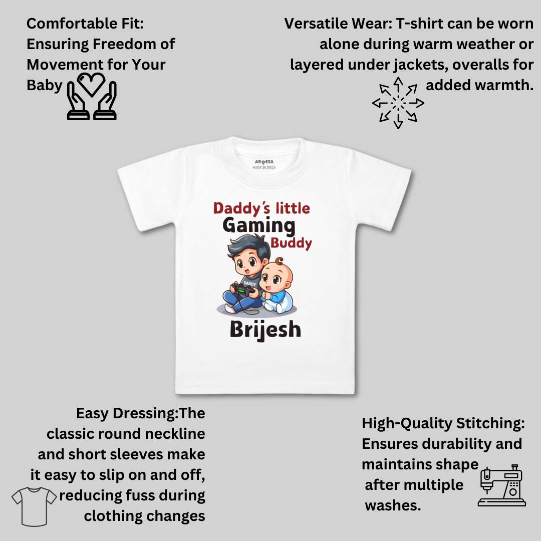 Arvesa Daddy Little Gaming Buddy Baby Boy & Girl Dress