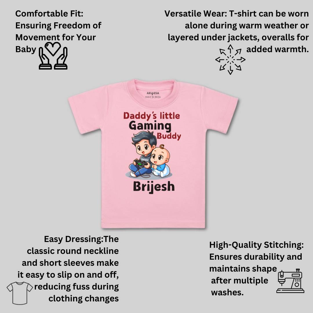 Arvesa Daddy Little Gaming Buddy Baby Boy & Girl Dress
