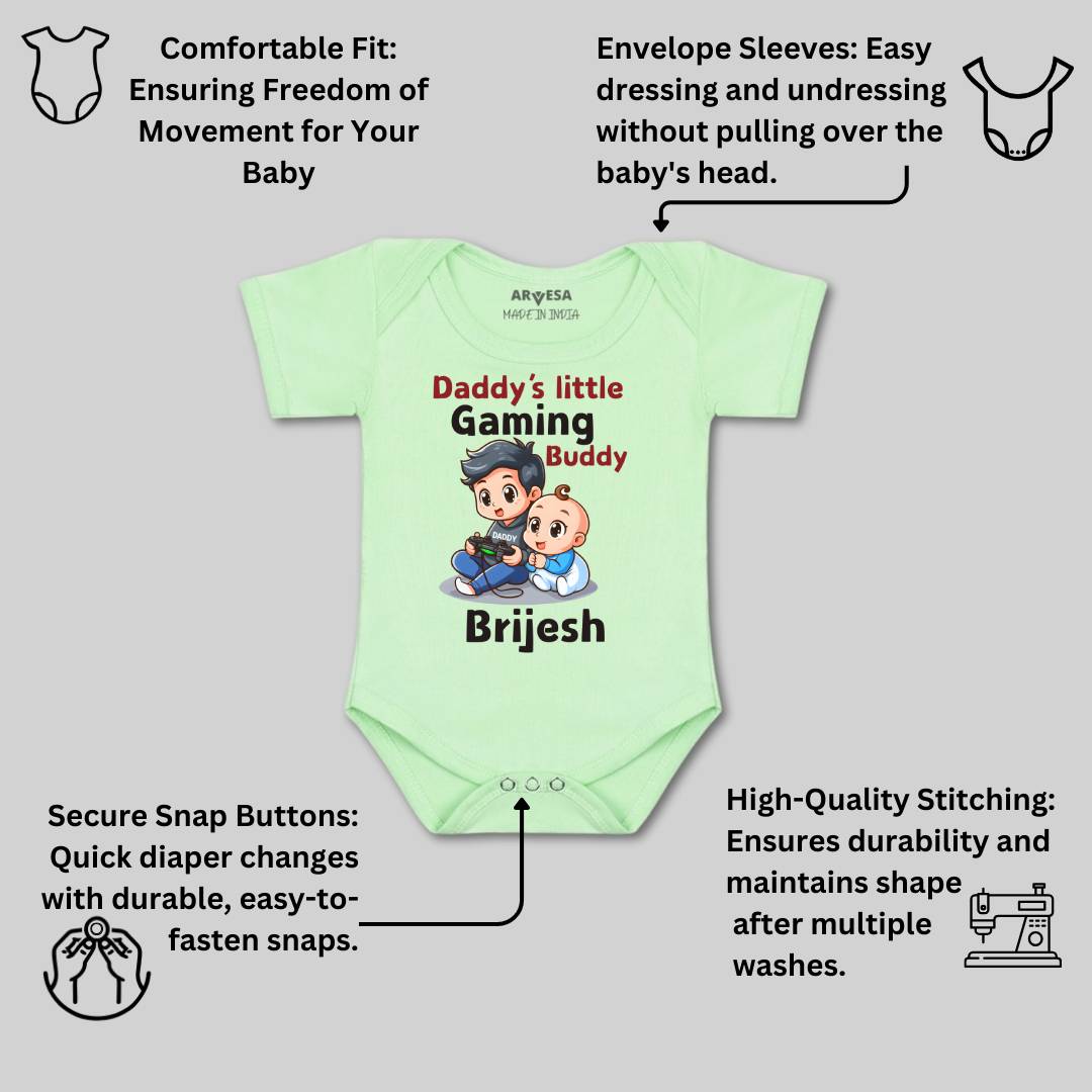 Arvesa Daddy Little Gaming Buddy Baby Boy & Girl Dress