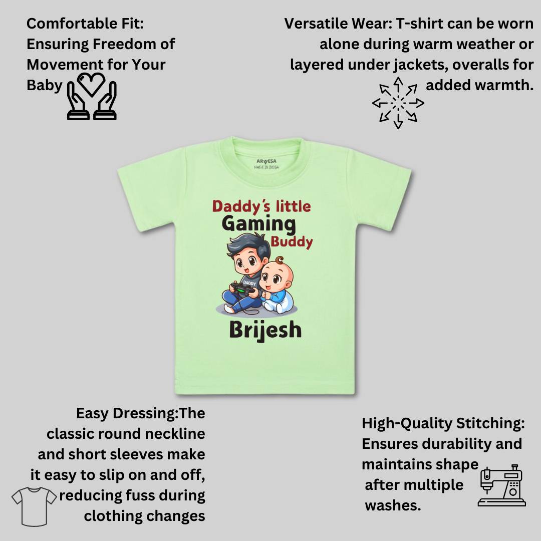 Arvesa Daddy Little Gaming Buddy Baby Boy & Girl Dress