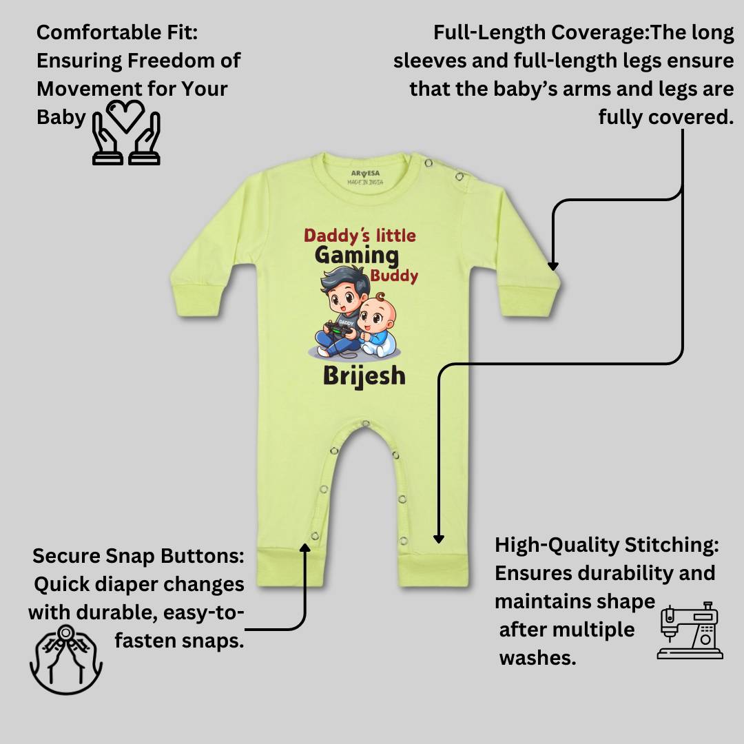 Arvesa Daddy Little Gaming Buddy Baby Boy & Girl Dress