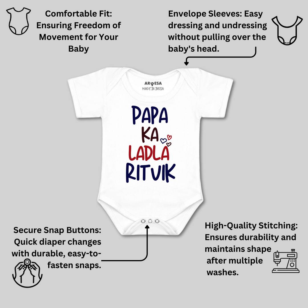 Arvesa Papa Ka Ladla Baby Boy & Girl Dress